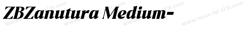 ZBZanutura Medium字体转换